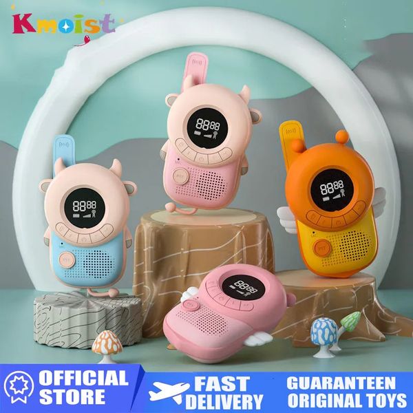 Toy Phones 2 Stück Mini Walkie Talkies Interphone Kinderradio Spielzeugtelefon 3 km Übertragung Transceiver Interaktives Spielzeug für Mädchen Kinder Geschenk 230928