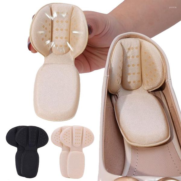 Meias femininas invisíveis respirabilidade calcanhar adesivos anti queda usar pés macios e confortáveis almofadas de meio tamanho ajuste de remendo de sapato