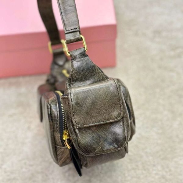 Locomotiva de couro vintage bolso designer feminino ombro ba multifuncional hobo axilas saco y2k internet celebridade menina quente