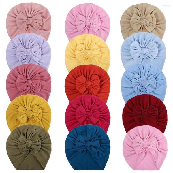 Acessórios de cabelo nascidos bonito seda de leite turbante crianças verão criança chapéus elásticos para bebê arco headband meninas headwear boné