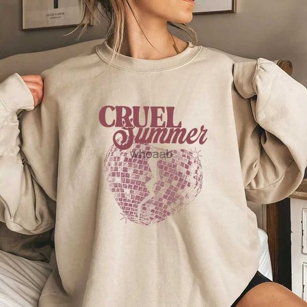 Damen Hoodies Sweatshirts Vintage Cruel Summer Sweatshirt Eras Tour Mindnights Hoodie Lover Inspired Anti Hero Sweater Unisex Music Crewneck YQ230928