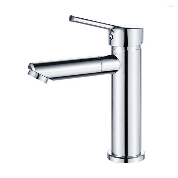 Rubinetti per lavandino del bagno Maschio 3/8 Femmina 1/2 Adattatore Rubinetto per lavabo in ottone Rubinetto monocomando per acqua fredda Opzioni di installazione flessibili