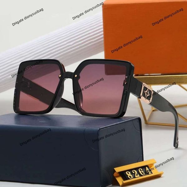 Modemarke Sonnenbrille Designer Presbyopie großer Rahmen Herren- und Damenreise-Sonnenschutzbrille 8264
