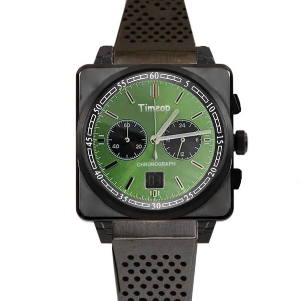 Montre de luxe Мужские квадратные часы VK Хронограф Кварцевый механизм 39 мм Мужские спортивные наручные часы Кожаный металлический ремешок Мужские часы Дизайнерские часы