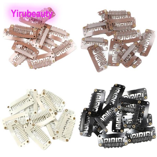 Clip per estensioni dei capelli Marrone chiaro Beige Nero Colore 30 pezzi / set Accessori e strumenti per capelli all'ingrosso