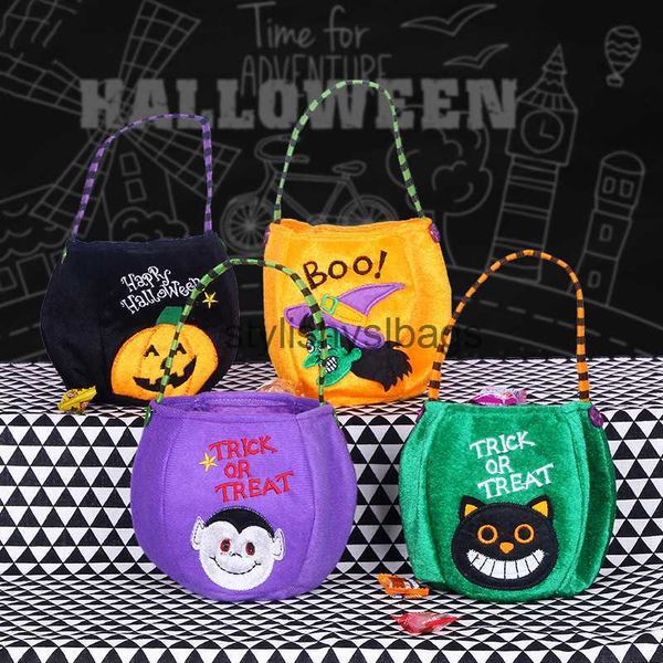 Totes Halloween sacolas adereços latas de pano abóbora sacos pequenos elegantesslbags