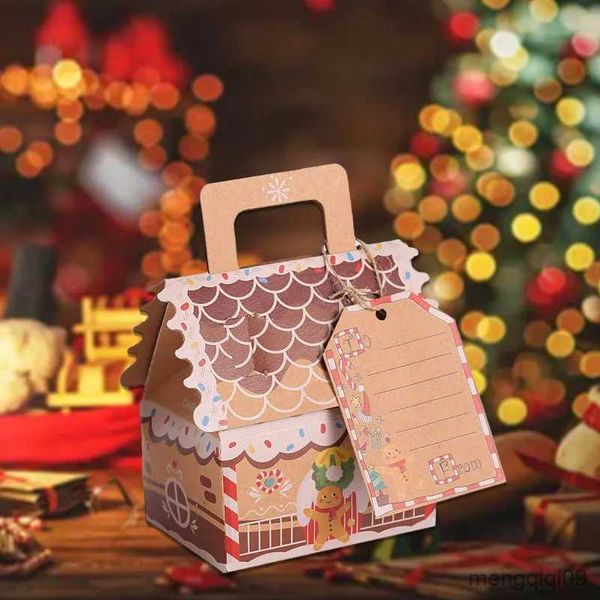 Weihnachtsdekorationen, Weihnachtshausform, Süßigkeiten-Geschenkbox, frohe Weihnachtsdekorationen für Zuhause, Weihnachtsdekoration, Neujahr