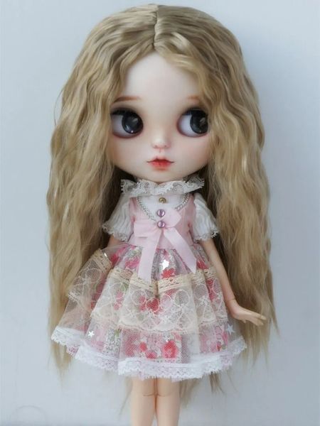 Bonecas JD706 Todos os tamanhos para boneca longa encaracolada peruca macia sintética Mohair YOSD MSD SD Blythes cabelo atacado BJD perucas boneca acessórios 230928