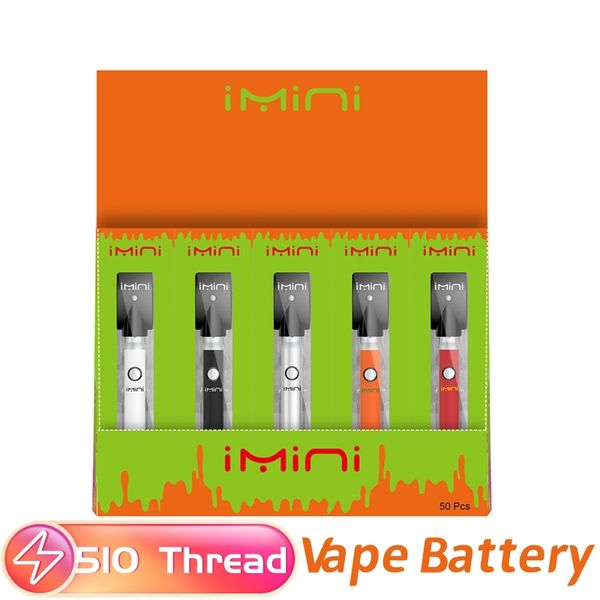 Autentica batteria Imini AVV AVB a tensione variabile 510 carrelli batterie 380mAh preriscalda la penna Vape per cartucce di vapore in scatola regalo Confezione regalo Shenzhen Vape Pen Battery