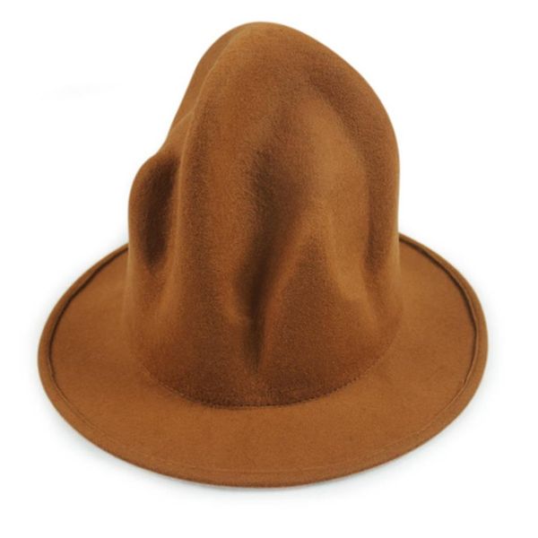 Nova moda feminina masculina 100% lã montanha chapéu pharrell williams wasten estilo celebridade festa novidade búfalo hat3071