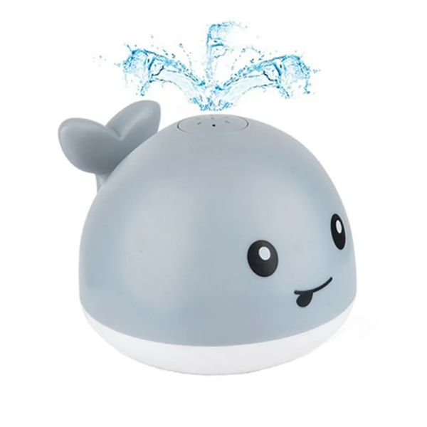 Bebê brinquedos de banho brinquedo de banho educação banho jogando brinquedos dos desenhos animados baleia golfinho chuveiro fonte brinquedos banheira elétrica spray brinquedo para bebês 230928