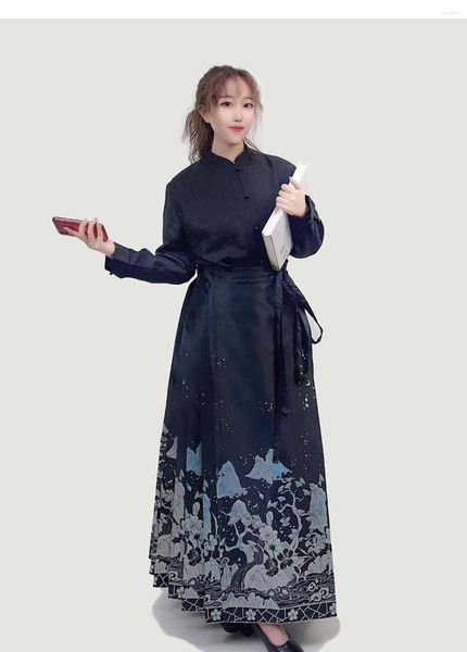 Röcke Große Größe Hanfu 5XL Kleid Für Fett MM 2023 Frau Mode Sommer Solide Rock Lose Plus Mangel Frauen Kleidung