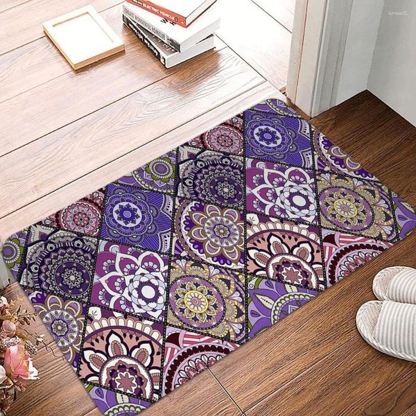 Tappeti Tappetini modello Marocco Zerbino d'ingresso bohemien Flanella antiscivolo Tappeto da cucina Tappeto da corridoio Decorazioni per la casa Tapis