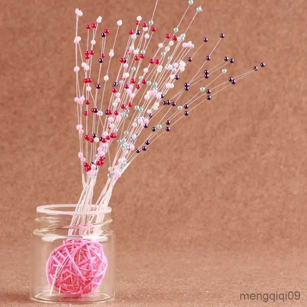 Decorazioni natalizie Perle di fiori Perline Ghirlande Spray Bouquet da sposa Festa di nozze Bouquet di fiori artificiali Decorazioni per la casa R230928