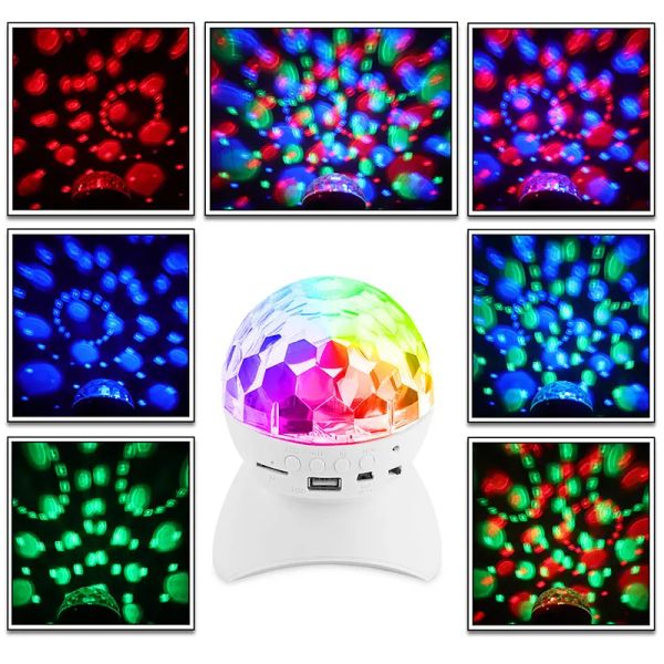 Schillerndes LED-Bühnenlicht, LED-RGB-Controller, magische Kugel, Bluetooth-Lautsprecher, rotierende Lampe für KTV, Party, DJ, Disco, House, Club, LL