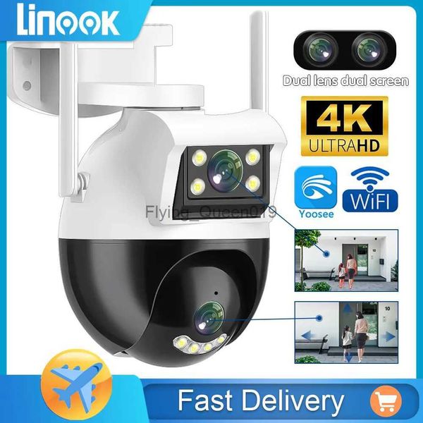 CCTV lens linook yoosee cctv kamera wifi dış mekan kablosuz cctv gözetim kamera ip güvenlik kamera 4k 8mp iki yönlü interkom yq230928