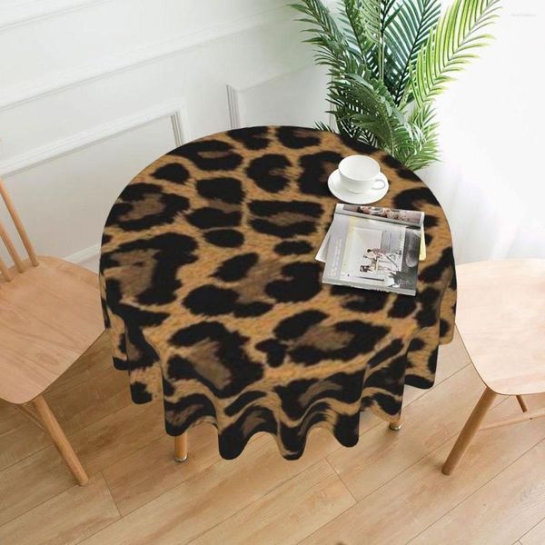 Tovaglia Tovaglia con motivo pelle di leopardo selvatico Tovaglia con stampa vintage animale Decorazione per feste all'ingrosso Poliestere