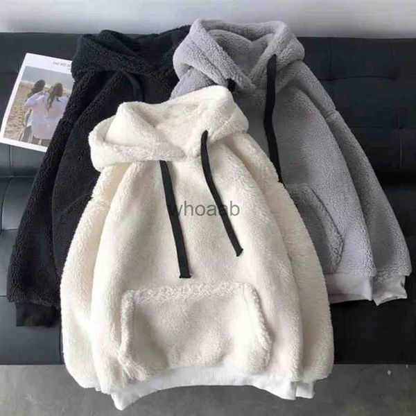 Damen Hoodies Sweatshirts Neue Flauschige Doppel Hoodies Pullover Lose Weiche Dicke Casual Hoodie Tops Sweatshirts Hoodies Frauen Herbst Winter Plüsch Warme YQ230928