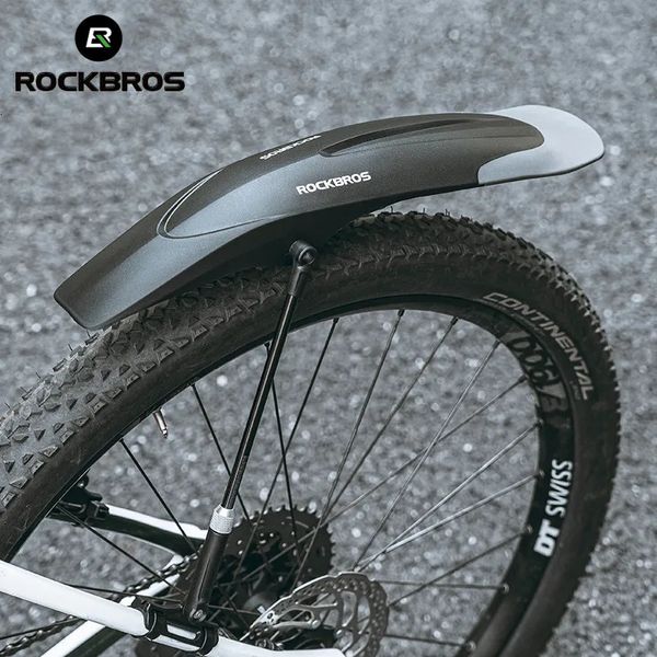 Велосипедное крыло ROCKBROS Крылья для велосипедного брызговика Легкие регулируемые быстроразъемные брызговики для защиты 26-29 дюймов Аксессуары для горных велосипедов 230928