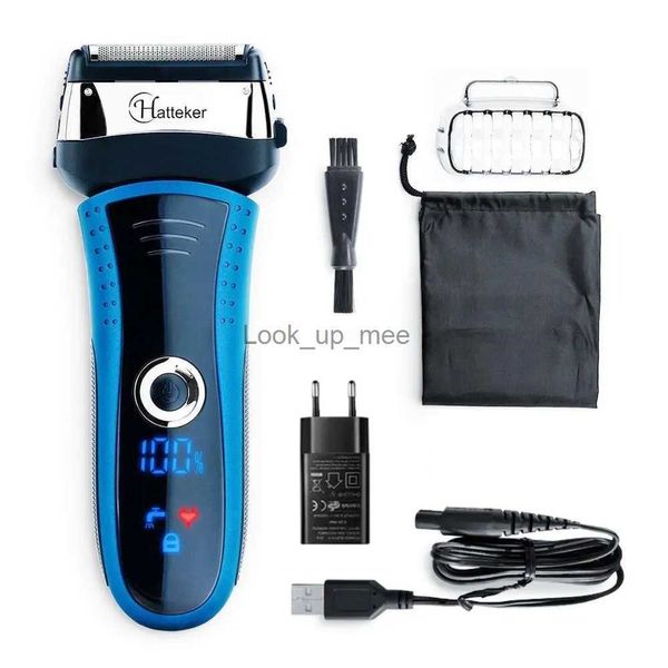 Rasoio elettrico 3D Barba Rasoio elettrico per uomo Macchina da barba per rasoio elettrico viso asciutto e bagnato per uomo Ricaricabile YQ230928