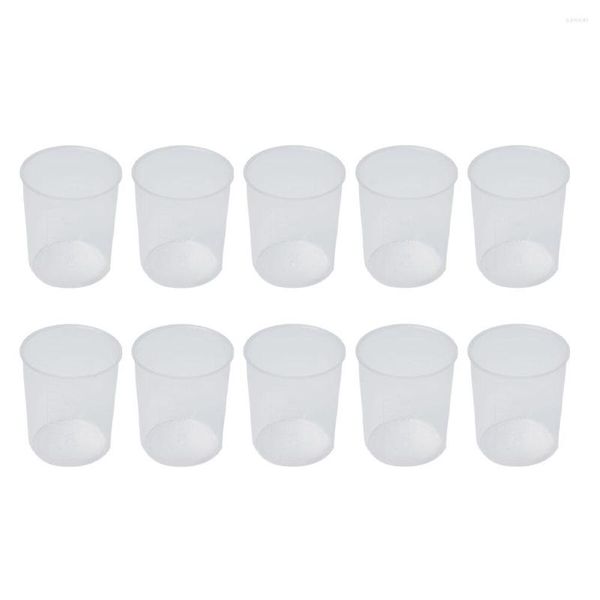 Ferramentas de medição 10pcs copo de 100ml com escala transparente plástico transparente recipiente líquido de dupla escala mistura de cozinha