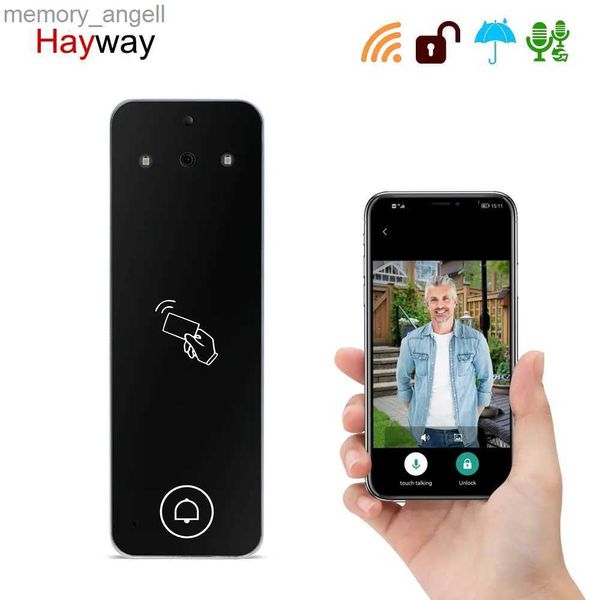 Campainhas Hayway Tuya Campainha de vídeo inteligente Wifi Home Video Door Phone Campainha sem fio Suporte para câmera RFID Desbloqueio IR Night Vision YQ230928