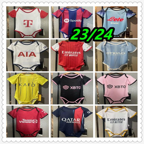 23 24 Fußballtrikots für Kinder, Babytrikots 2324, Fußballtrikot, Trikot mit Fuß, Camisa de Futebol 999