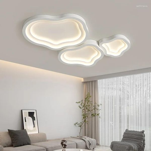 Luzes de teto modernas led lustre luz nuvem design quarto sala jantar estar decoração do corredor luminárias interiores