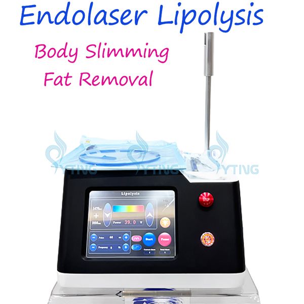 Endolaser corpo emagrecimento máquina laser lipólise braço lipoaspiração 980m 1470nm laser gordura remoção equipamentos de beleza