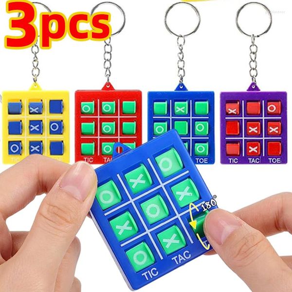 Chaveiros 3 pcs Criativo Ansiedade Stress Relief XO Brinquedos Cool Keyring Descompressão Aliviando o Tédio Presente de Aniversário para Adultos Crianças