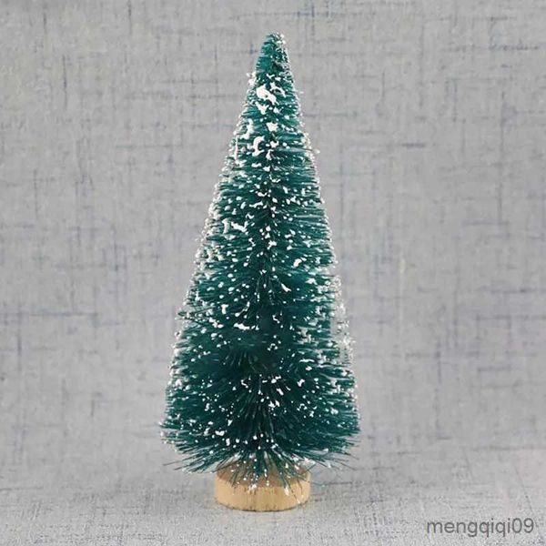 Decorazioni natalizie 5 pezzi albero di Natale in miniatura piccoli alberi artificiali di architettura del paesaggio della neve di sisal per decorazioni da tavolo di artigianato natalizio
