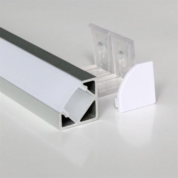 20m10pcs muito 2m por peça perfil de alumínio anodizado para tira de luz led formato triangular strips192j