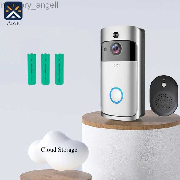 Campanelli Smart Home Video Citofono WIFI PIR Visione notturna a infrarossi Telecamera di allarme di sicurezza domestica esterna 720P HD Monito Campanello senza fili YQ230928