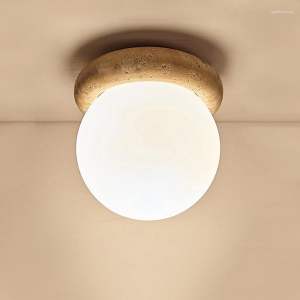 Luzes de teto Japão Wabi Sabi pequena luz LED decoração industrial lâmpada quente estética lampara techo móveis para casa