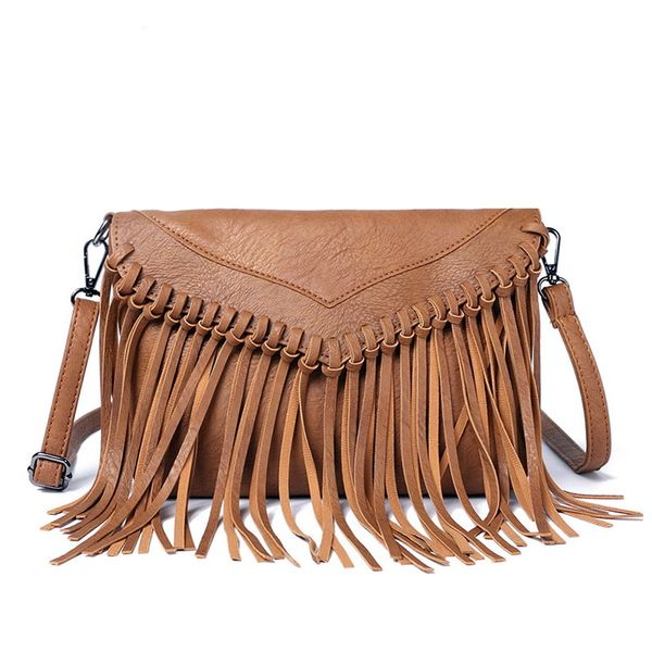 Moda borla feminina crossbody saco para mulheres design simples bolsa de telefone couro do plutônio bolsa de luxo mini saco aleta saco do mensageiro sac