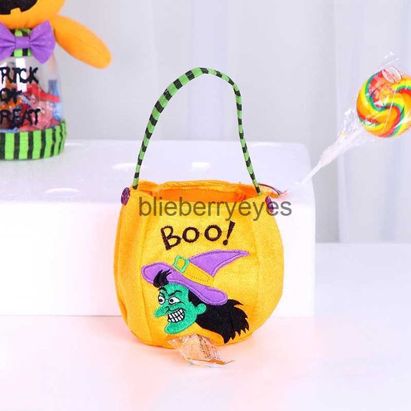 Totes Halloween sacolas adereços sacos de pano sacos de doces latas de doces sacos de abóbora doces pequenos bags07blieberryeyes