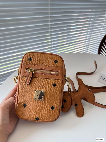 Designer de design de luxo bolsa de ombro bolsa de câmera feminina oblíqua straddle saco caixa de presente pacote para pingente de cachorro