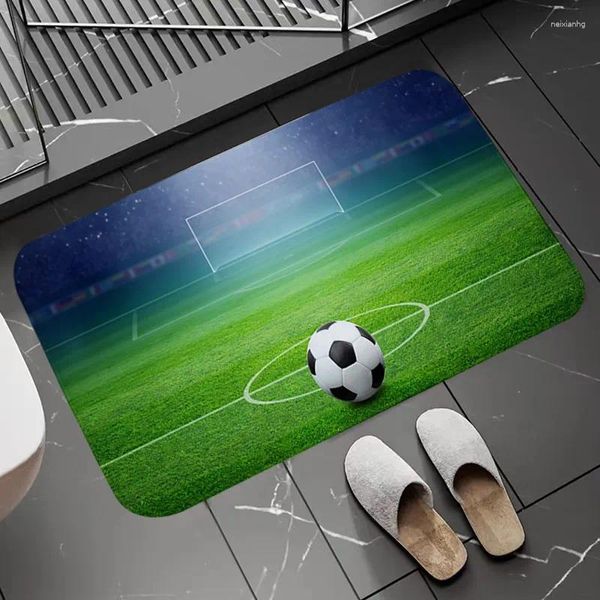 Tapetes campo de futebol sala estar tapete casa entrada tapetes bem-vindos para porta da frente moderna decoração casa quarto personalizado