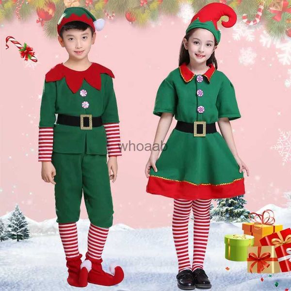 Roupas combinando para a família Natal Elf Família Come Boy Girl Role Playing Outfit Papai Noel Party Performance Roupas extravagantes Crianças Pai-Filho Roupas YQ230928