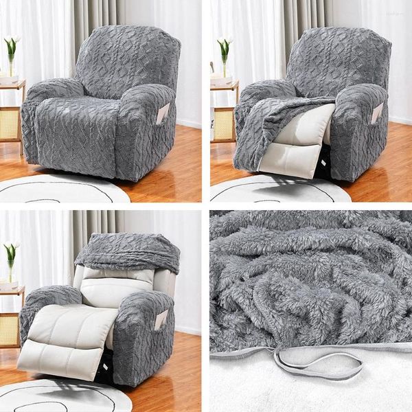 Sandalye kapakları 1 Seater Soyma Koruma Kapağı Kanepe Tam Kapsamlı Tek Kanepe Slipcover Recliner Masaj Elastik