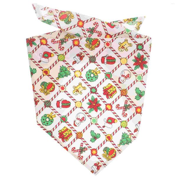 Costumi per gatti Natale Cane Bandana Triangolo Fazzoletto Sciarpa per animali Comodo fazzoletto