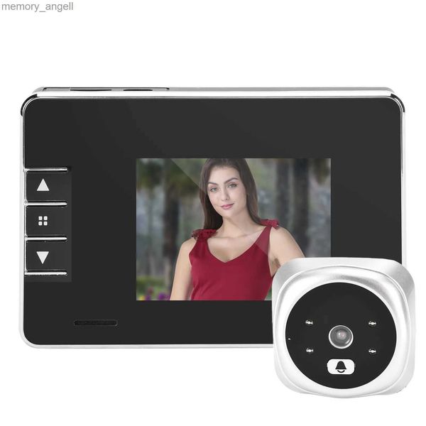 Campanelli Videocitofono con schermo LCD TFT da 3 pollici Videocitofono 120 Telecamera per visione notturna a infrarossi grandangolare per luce wireless di sicurezza domestica YQ230928