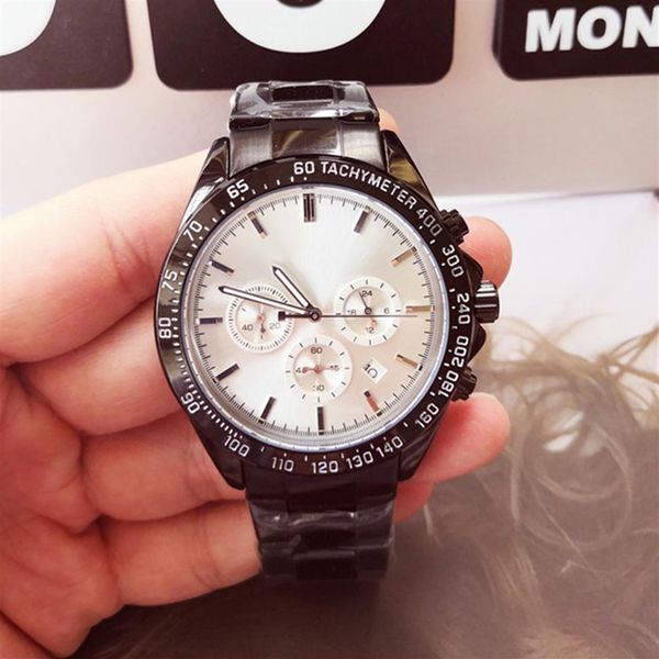 Самые продаваемые брендовые мужские часы Boss Watch, высококачественный хронограф из нержавеющей стали, кварцевый механизм, все циферблаты, дизайнер Waterpro245Q