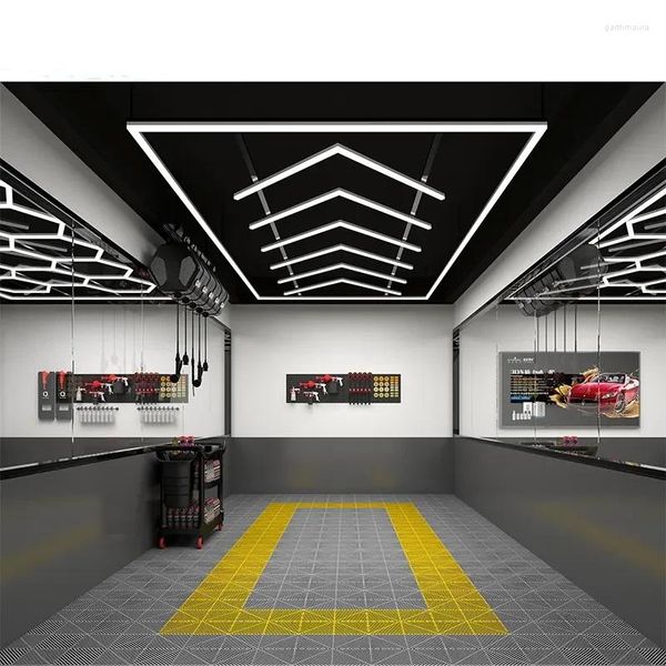 Deckenleuchten E-Top, Autoinspektion, hochwertige LED-Detailleuchte für Ausstellungsraum, Garage, Werkstatt