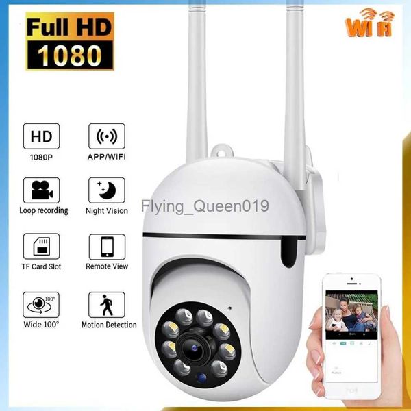 Obiettivo CCTV Ycc365 più 1080P PTZ WIFI Telecamera IP Audio CCTV Sorveglianza Zoom 4X Notte a colori Wireless Impermeabile H.264 Sicurezza audio YQ230928