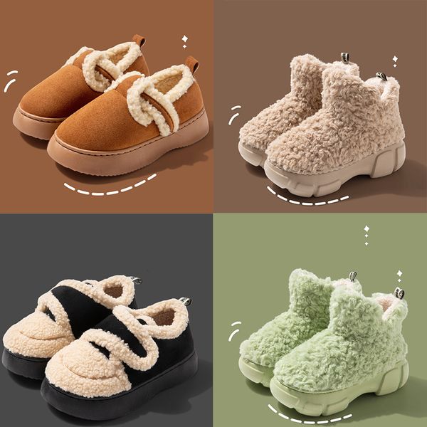 Slides femininos Slippers BOOT WINTRINH GIRLS CHESUT BLAT BLACK CINZ GRENTE VERDE BEIGE BROWN MATHER AO ANTERIOR TODOS DE ESPORTES TAMANHO 36-4 20