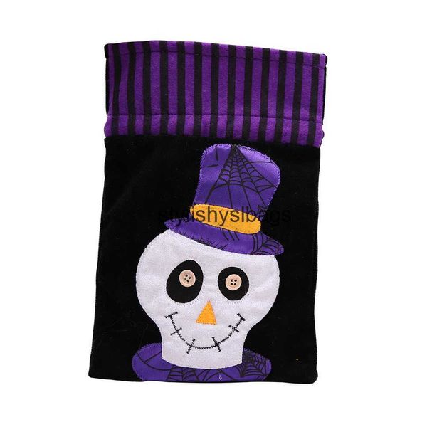 Tragetaschen, Halloween-Dekorationen, Vlies, kreative Handtasche, Kinder-Kürbis, Geschenktüte, Party, Anziehsachen. 05stylishyslbags