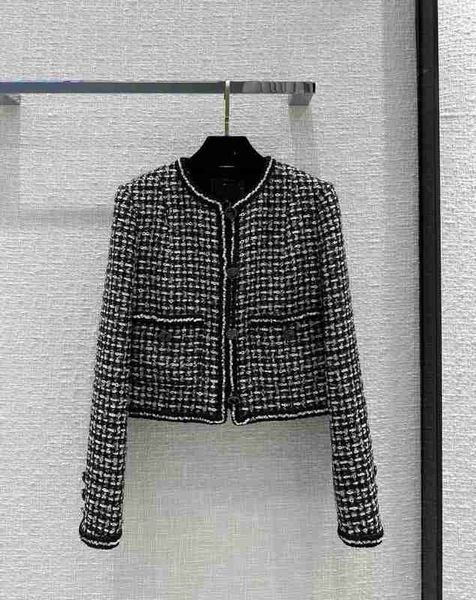 Jacken Frauen Frauen Vintage Designer Tweed Blazer Jacke Mantel Frauen MILAND RANWAY Kleid Kausale Langarm Tops Bekleidungsanzug Bldp