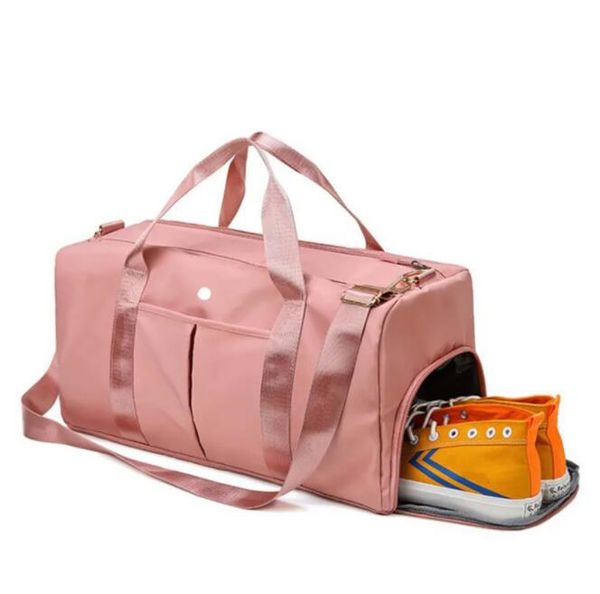 Duffle ao ar livre saco de fitness bolsa de ombro esportes grande capacidade saco de viagem sapato localização molhado e seco separado terceirização doméstica