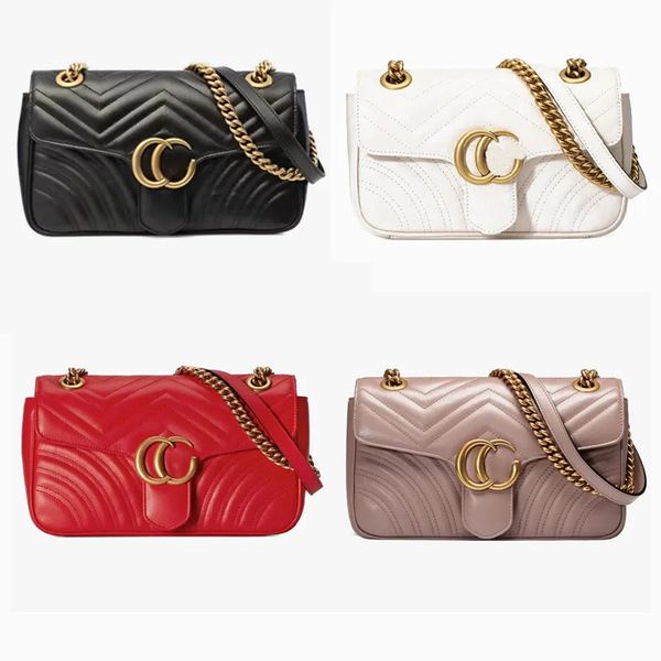 Kırmızı marmont tasarımcı çantaları omuz çanta kamera çantaları lüks lüks moda kadın lüksler çanta bayanlar çanta cüzdanları altın çanta crossbody dhgate çantaları